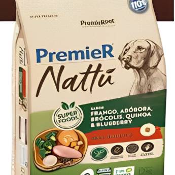 Comprar o produto de PremieR Nattu Cães Adultos Frango, Abóbora, Brócolis, Quinoa & Blueberry em Casas de Ração em Botucatu, SP por Solutudo