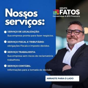 Comprar o produto de Obrigações de Importação/Exportação em São José dos Campos – Grupo Fatos em Contabilidade pela empresa Grupo Fatos Contabilidade  Empresarial em São José dos Campos, SP por Solutudo