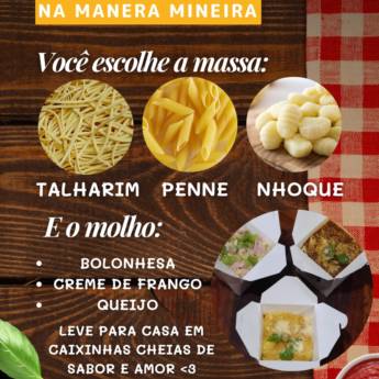 Comprar o produto de Prove as deliciosas Massas da Manera Mineira! em Massas em Leopoldina, MG por Solutudo