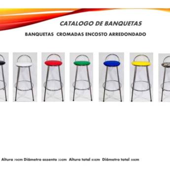 Comprar o produto de Banquetas cromadas em Móveis em Francisco Morato, SP por Solutudo