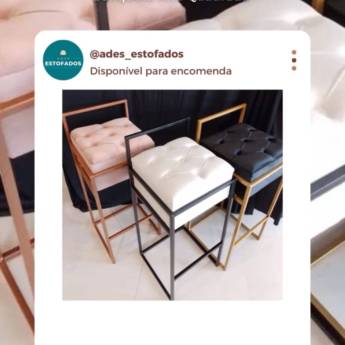 Comprar o produto de Banqueta Alta Quadrada em Móveis em Francisco Morato, SP por Solutudo