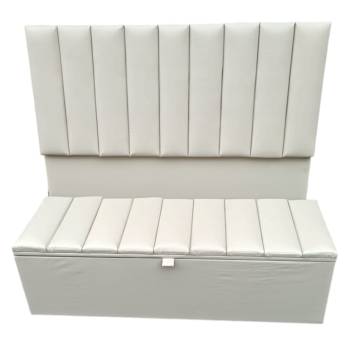 Comprar o produto de Kit Cabeceira Puff Baú Modulado Casal em Móveis em Francisco Morato, SP por Solutudo