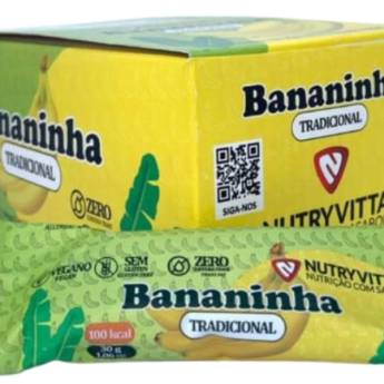 Comprar o produto de Bananinha Tradicional - Caixa com 24 Unidades (Sem Glúten e Zero Gordura Trans) em Alimentação Saudável em São José dos Campos, SP por Solutudo