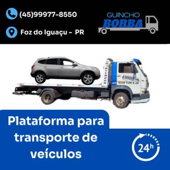 Comprar produto Plataforma para transporte de veículos em Guinchos pela empresa Guincho Borba em Foz do Iguaçu, PR