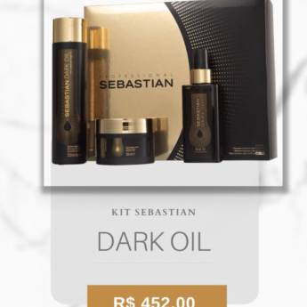 Comprar o produto de Kit Sebastian Dark Oil  em Shampoos e Condicionadores em Mineiros, GO por Solutudo