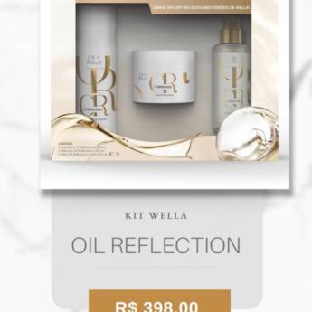 Comprar o produto de Kit Wella Oil Reflection em Shampoos e Condicionadores em Mineiros, GO por Solutudo