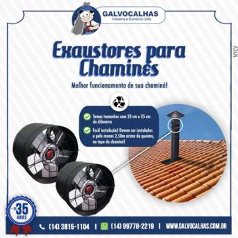 Comprar o produto de Exaustores para Churrasqueira a Carvão em Produtos Metálicos em Ninho Verde II Eco Residence, SP por Solutudo