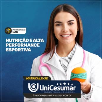 Comprar o produto de Pós Graduação em Nutrição e Alta Performance Esportiva em Bauru em Pós-Graduação em Bauru, SP por Solutudo