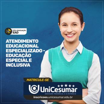 Comprar o produto de Pós Graduação em Atendimento Educacional Especializado - Educação Especial e Inclusiva em Bauru em Pós-Graduação em Bauru, SP por Solutudo