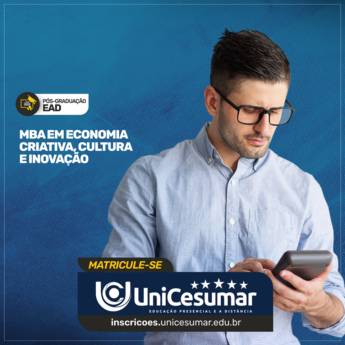 Comprar o produto de MBA em Economia Criativa, Cultura e Inovação em Bauru em Pós-Graduação em Bauru, SP por Solutudo
