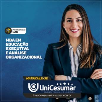 Comprar o produto de MBA em Educação Executiva e Análise Organizacional em Bauru em Pós-Graduação em Bauru, SP por Solutudo