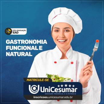 Comprar o produto de Pós Graduação em Gatronomia Funcional e Natural em Bauru em Pós-Graduação em Bauru, SP por Solutudo