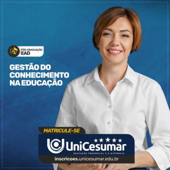 Comprar o produto de Pós Graduação em Gestão do Conhecimento na Educação em Bauru em Pós-Graduação em Bauru, SP por Solutudo