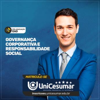 Comprar o produto de Pós Graduação em Governança Coorporativa e Responsabilidade Social em Bauru em Pós-Graduação em Bauru, SP por Solutudo