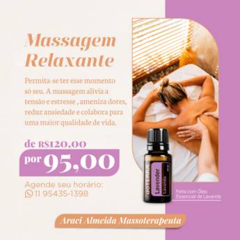 Comprar o produto de  Massagem Relaxante em Massoterapia em Atibaia, SP por Solutudo