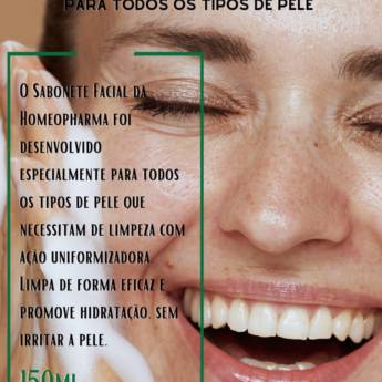 Comprar produto Sabonete facial para todos os tipos de pele  em Sabonete facial pela empresa Homeopharma em Mineiros, GO