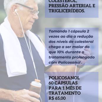Comprar produto Policosanol - 60 cápsulas em Manipulados pela empresa Homeopharma em Mineiros, GO