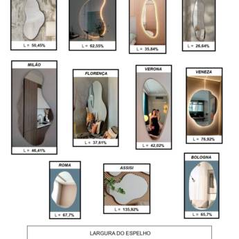 Comprar o produto de Espelhos Orgânicos – Sofisticação e Design Exclusivo em Balneário Camboriú/SC em Espelhos em Balneário Camboriú, SC por Solutudo