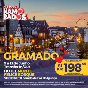 Comprar o produto de Pacote de viagem para Gramado em Promoções e Pacotes pela empresa Barreto Viagens em Foz do Iguaçu, PR por Solutudo