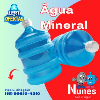 Comprar produto Água Mineral  em Águas Minerais pela empresa Nunes Gas em Itapetininga, SP