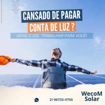Comprar o produto de Kits de 500 kWh On-Grid - Economia e Sustentabilidade - São Gonçalo em Energia Solar em São Gonçalo, RJ por Solutudo
