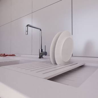 Comprar o produto de Bancada para Manipulação de Alimentos - Higiene e Eficiência - Brasília em Superfície Sólida Mineral em Brasília, DF por Solutudo