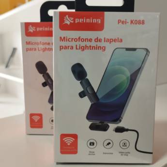 Comprar o produto de Microfone de Lapela para Lightning em Microfones pela empresa Oliveira Imports  em Mineiros, GO por Solutudo