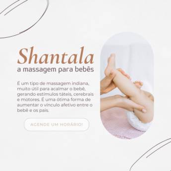 Comprar o produto de Shantala - Massagem para bebês em Fisioterapia em Bauru, SP por Solutudo