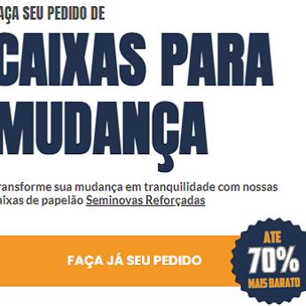 Comprar o produto de Caixa de Papelão Grande para Mudança - Proteção Confiável para seus Pertences - Rio de Janeiro em mudanças em Rio de Janeiro, RJ por Solutudo