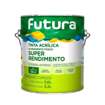 Comprar o produto de Tinta Acrílica Acabamento Fosco  em Tinta para pintura imobiliária em Foz do Iguaçu, PR por Solutudo