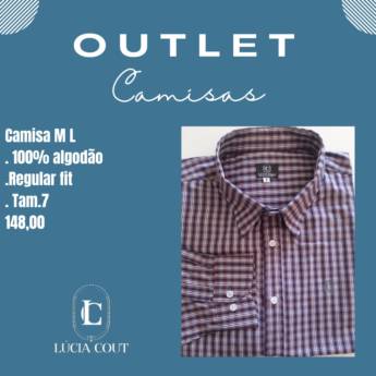 Comprar o produto de Camisa Social em Araçatuba em Vestuário pela empresa Lúcia Cout Camisaria em Araçatuba, SP por Solutudo