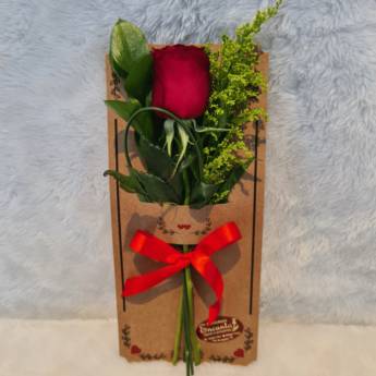 Comprar o produto de Rosa no Cartão em Flores em Foz do Iguaçu, PR por Solutudo