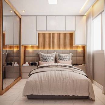 Comprar o produto de Quarto Planejado Sob Medida - Conforto e Elegância - Ribeirão Pires em Móveis Planejados - Marcenarias em Ribeirão Pires, SP por Solutudo