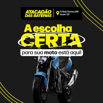 Comprar o produto de Loja de Bateria para Moto em Avaré: Potência e Confiança para suas Aventuras nas Estradas em Baterias em Avaré, SP por Solutudo