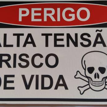 Comprar o produto de Placas de Advertência em Bauru em Placas de Sinalização em Bauru, SP por Solutudo