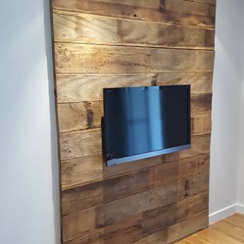 Comprar o produto de Painel para Sala ou Área Social com Madeira de Demolição  em Nossos Serviços em Americana, SP por Solutudo