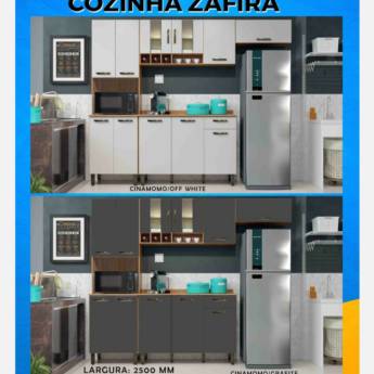 Comprar o produto de Cozinha Zafira - Modernidade e Funcionalidade para sua Casa em Uberlândia em Móveis em Uberlândia, MG por Solutudo
