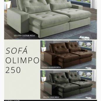 Comprar o produto de Sofá Olimpo 250 - Luxo e Conforto para sua Sala em Uberlândia em Móveis em Uberlândia, MG por Solutudo