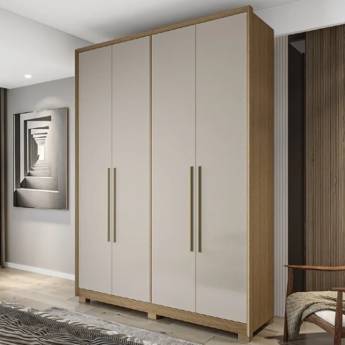 Comprar o produto de Guarda roupa Itaparica 4 portas Móveis Rimo em Móveis em Campinas, SP por Solutudo