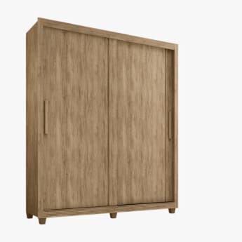 Comprar o produto de Guarda roupa 2 portas de correr com 4 gavetas com corrediças telescópicas, sendo uma com chave; em Móveis em Campinas, SP por Solutudo