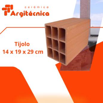 Comprar o produto de Tijolo Cerâmico 14 x 19 x 29 cm em Tijolos pela empresa Cerâmica Argitécnica  em Itapetininga, SP por Solutudo