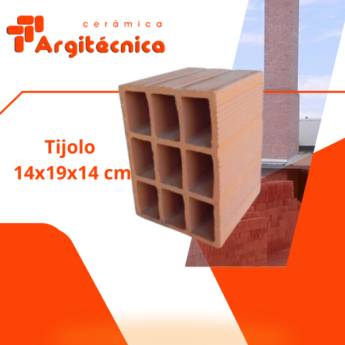 Comprar o produto de Tijolo de Cerâmica 14x19x14 cm em Cerâmica pela empresa Cerâmica Argitécnica  em Itapetininga, SP por Solutudo