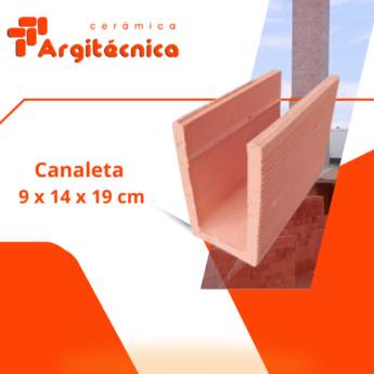 Comprar o produto de Canaleta de Cerâmica 9 x 14 x 19 cm  em Cerâmica pela empresa Cerâmica Argitécnica  em Itapetininga, SP por Solutudo