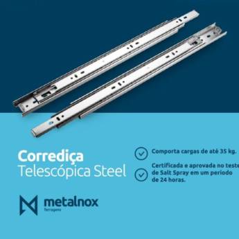 Comprar o produto de Corrediça Telescópica Steel - Suavidade e Durabilidade - Goiânia em Carpintaria - Estruturas e Produtos de Madeira em Goiânia, GO por Solutudo