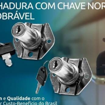 Comprar o produto de Fechadura com Chave Normal e Dobrável - Segurança e Conveniência em Dobro - Goiânia em Carpintaria - Estruturas e Produtos de Madeira em Goiânia, GO por Solutudo