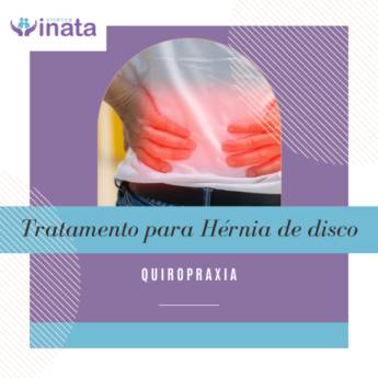 Comprar o produto de Tratamento para Hérnia de Disco em Itapetininga  em Quiropraxia pela empresa Clínica Inata - Lilian Aliberti  em Itapetininga, SP por Solutudo