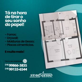 Comprar o produto de Parede 3D em Gesso - Efeito Visual Deslumbrante em Barra Bonita em Papel de Parede - Revestimento 3D em Barra Bonita, SP por Solutudo