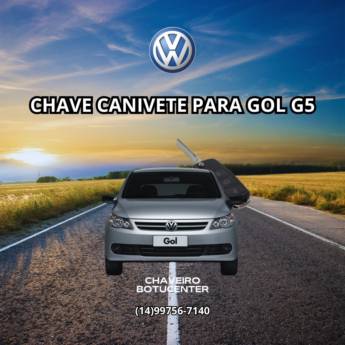 Comprar o produto de Chave canivete para Gol G5 em Chaveiros em Botucatu, SP por Solutudo