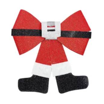 Comprar o produto de Laço papai Noel 18x21cm em Artigos de Natal em Mineiros, GO por Solutudo