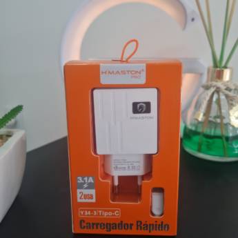 Comprar o produto de Carregador Rápido Tipo-C H'MASTON - Eficiência e Rapidez em Alexânia em Assistência Técnica pela empresa iPower Tech em Alexânia, GO por Solutudo